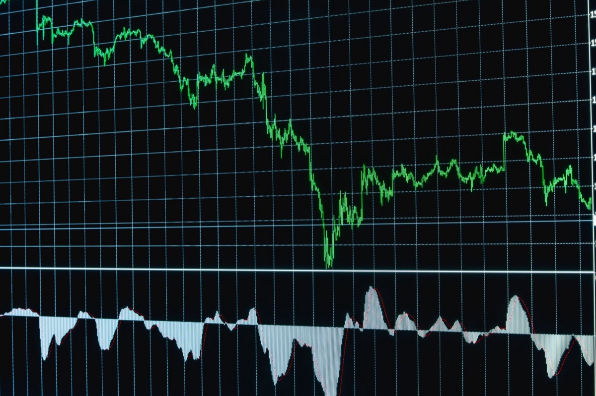 Nikkei 225 stock index display at Tokyo Stock Exchange