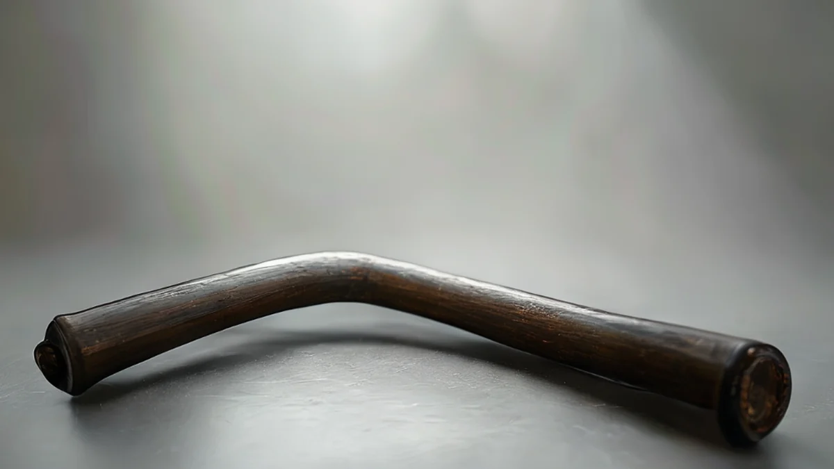 A cane made of Java, a type of bamboo used for walking aids.