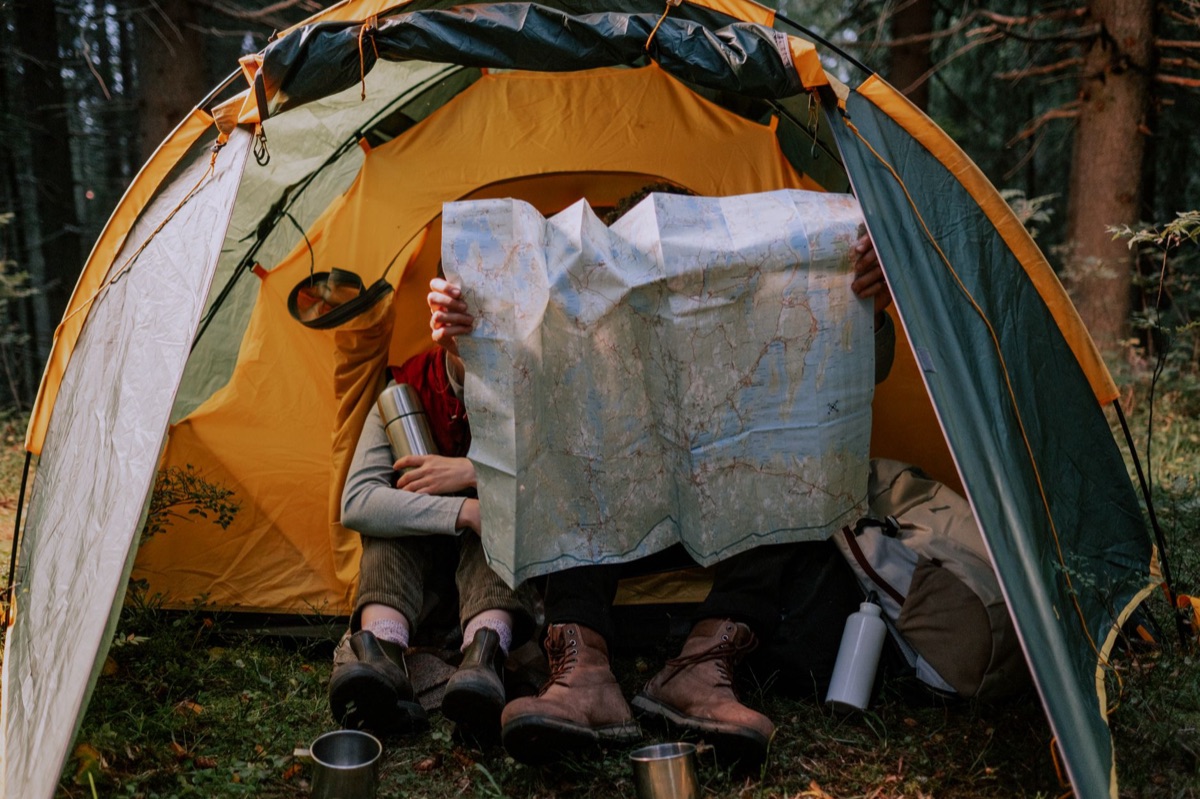 Lavender camping gear