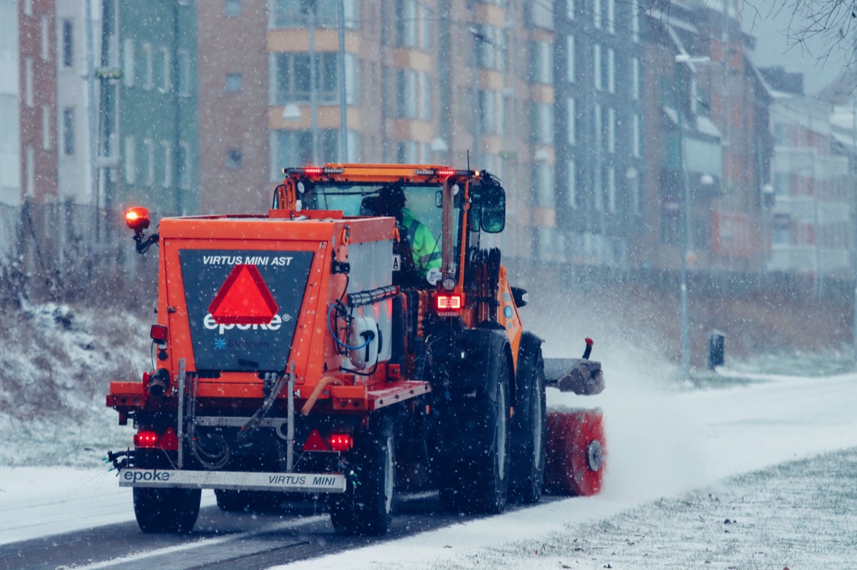 雪道與雪除車